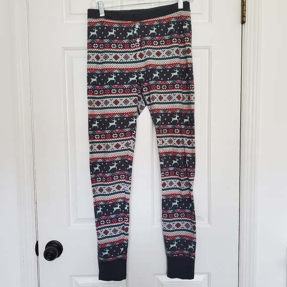 3for$25 old navy winter print leggings pants deer aztec mint red blue white - Picture 1 of 8